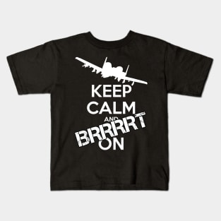 Keep Calm and Brrrt On! Kids T-Shirt